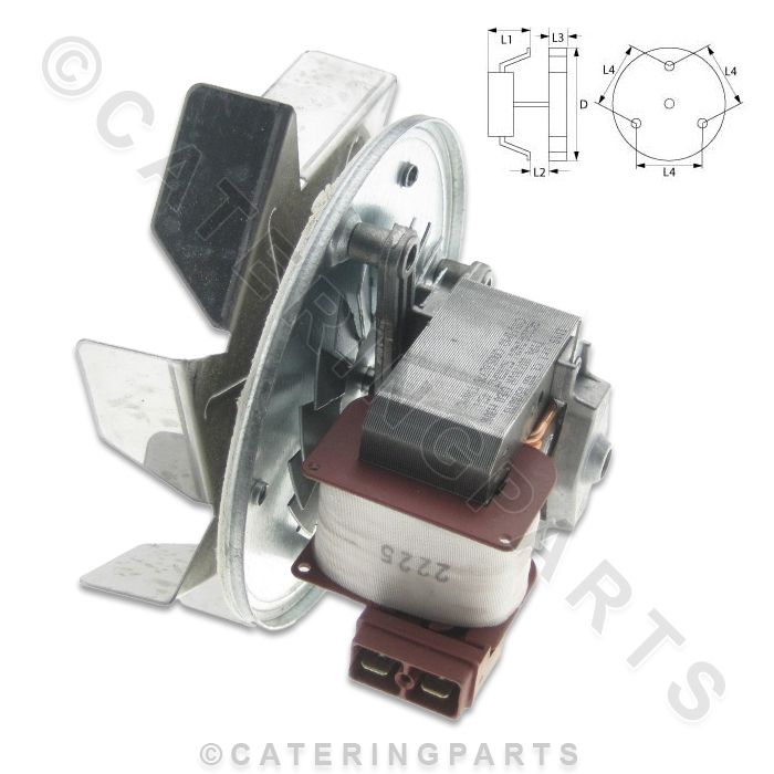 FA46 UNIVERSAL 240v 45w FAN MOTOR FOR CONVECTION OVEN / HOT CUPBOARD